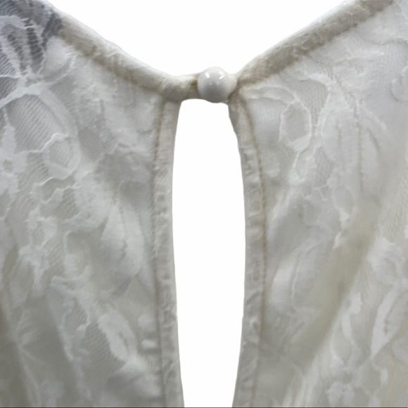 Rue 21 Belted Lace Midi Dress Cream Size Large J - Picture 5 of 11